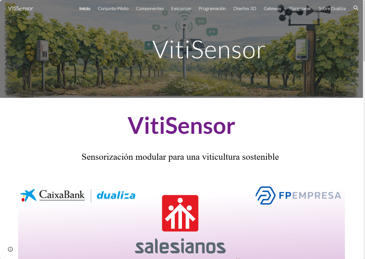 Publicado el Site de VitiSensor